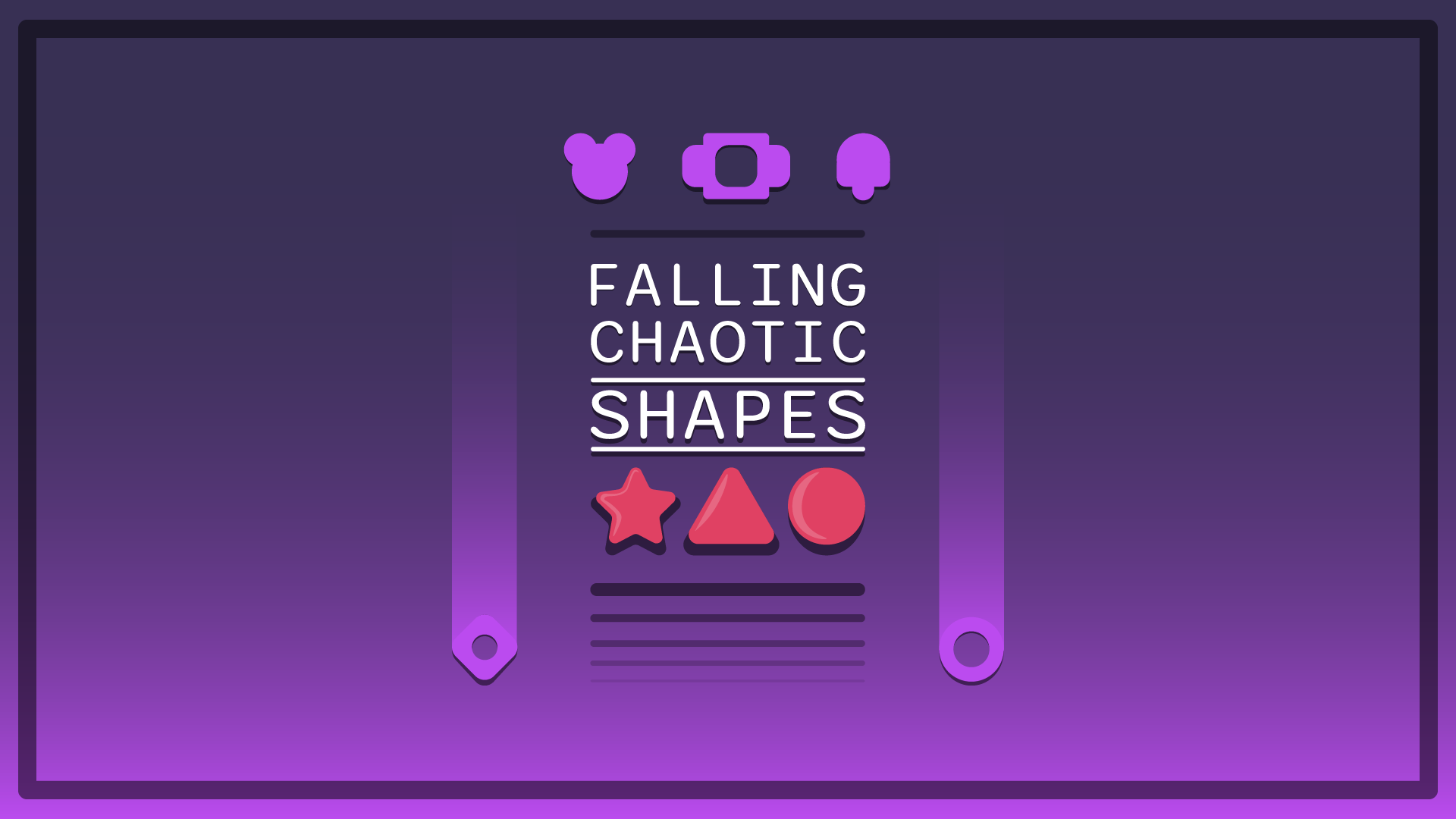 Falling Chaotic Shapes